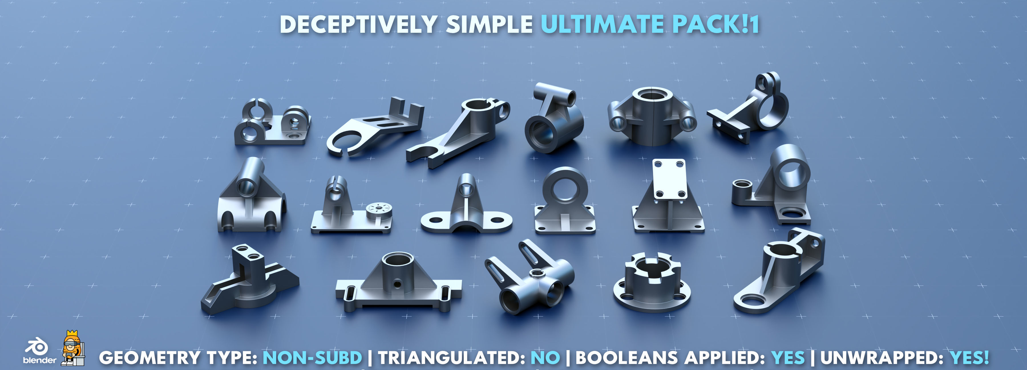 Simple Kitbash Bundle Ultimate Pack 1 3D model_10