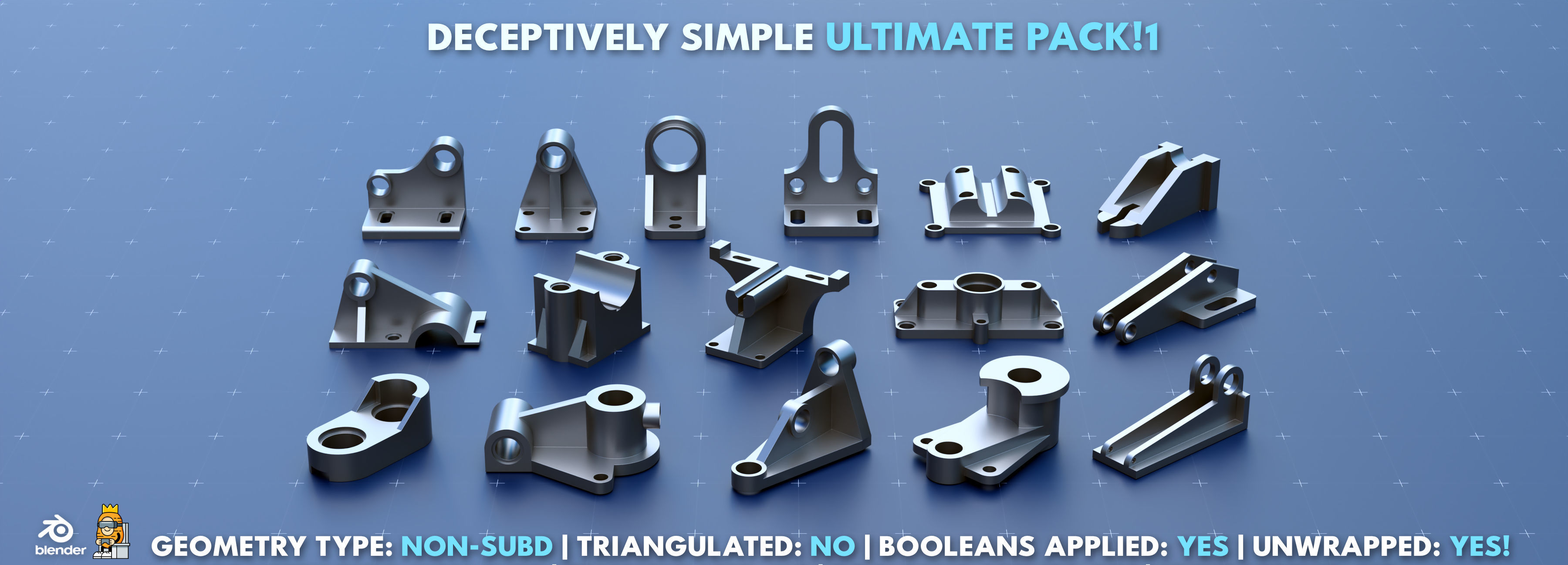 Simple Kitbash Bundle Ultimate Pack 1 3D model_11