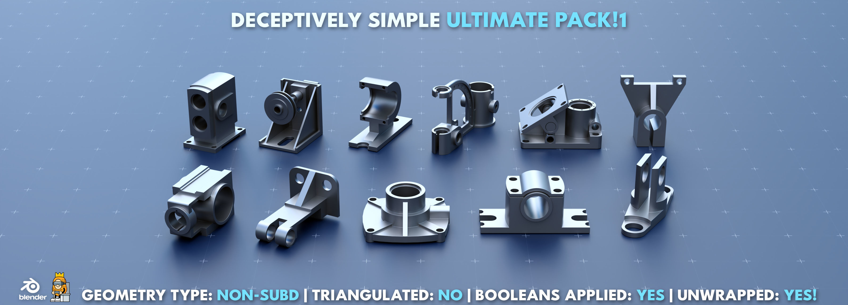 Simple Kitbash Bundle Ultimate Pack 1 3D model_6