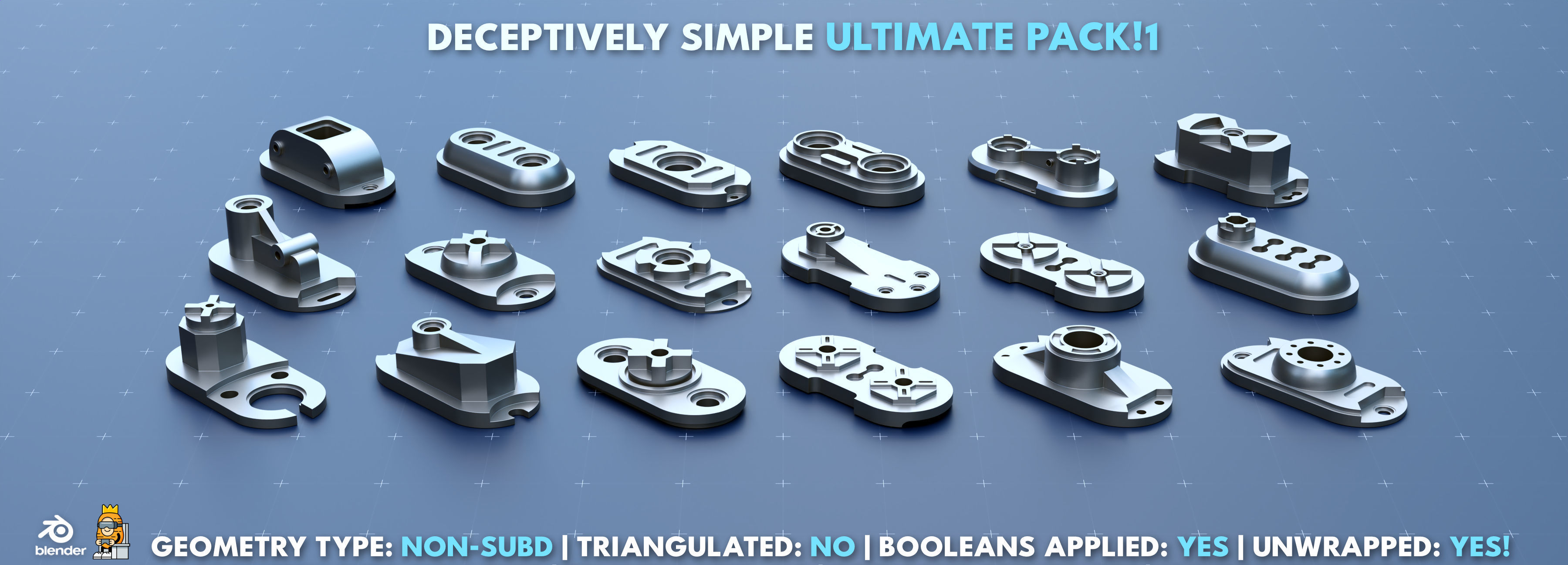 Simple Kitbash Bundle Ultimate Pack 1 3D model_12