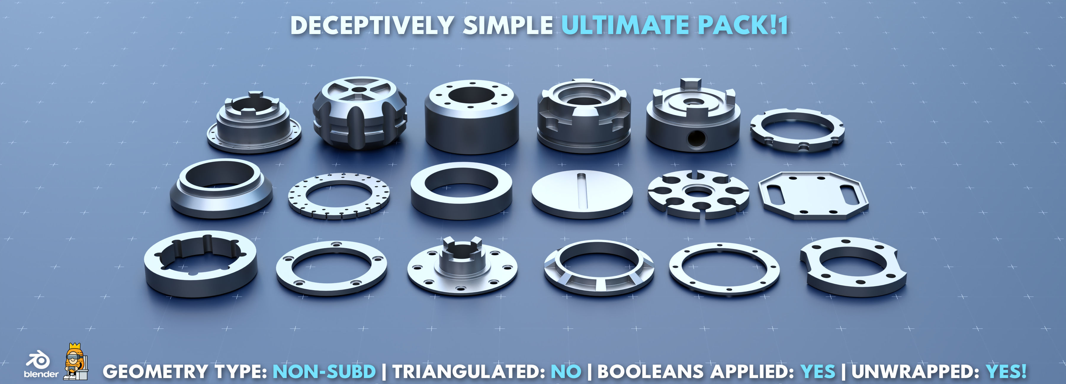 Simple Kitbash Bundle Ultimate Pack 1 3D model_5