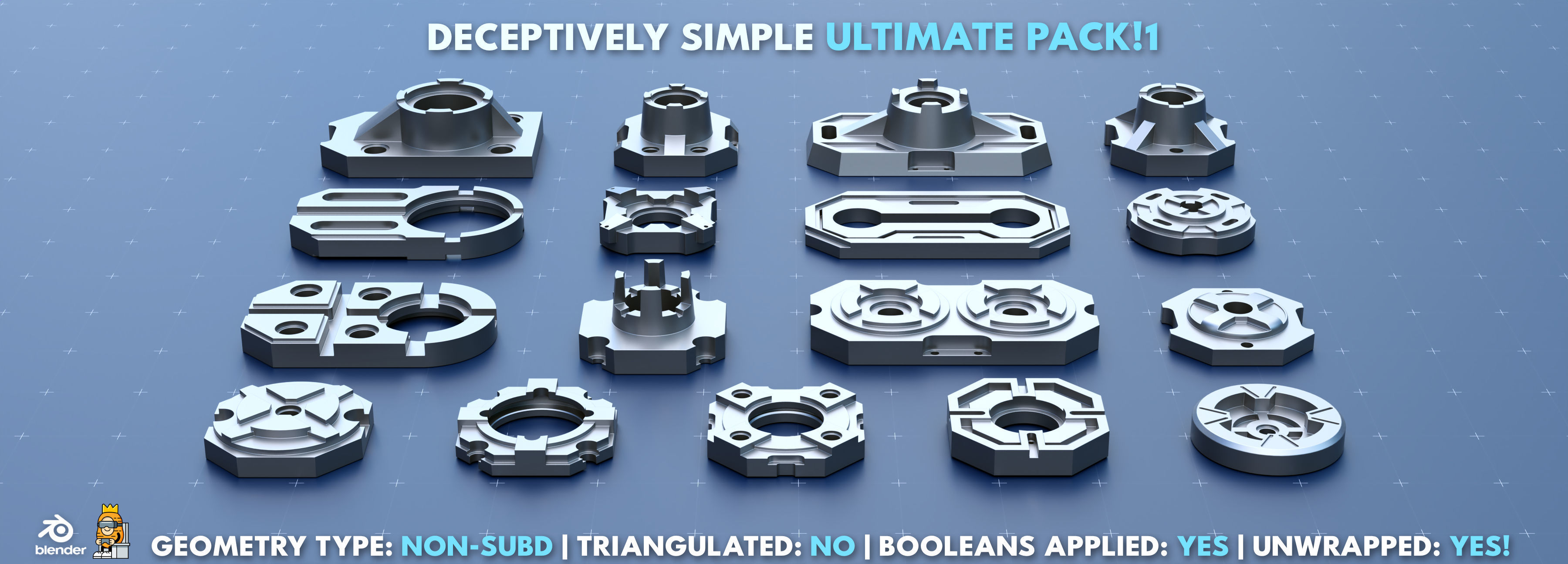 Simple Kitbash Bundle Ultimate Pack 1 3D model_2