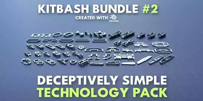 Simple Technology Kitbash Bundle Pack 2
