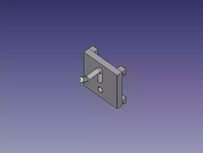 Toolholder for square hole pegboard 3D print model