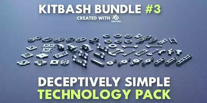 Simple Technology Kitbash Bundle Pack 3