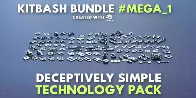 Simple Technology Kitbash Bundle Mega 1