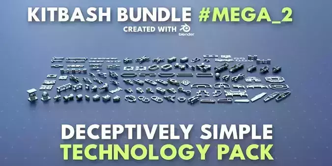 Simple Technology Kitbash Bundle Mega 2
