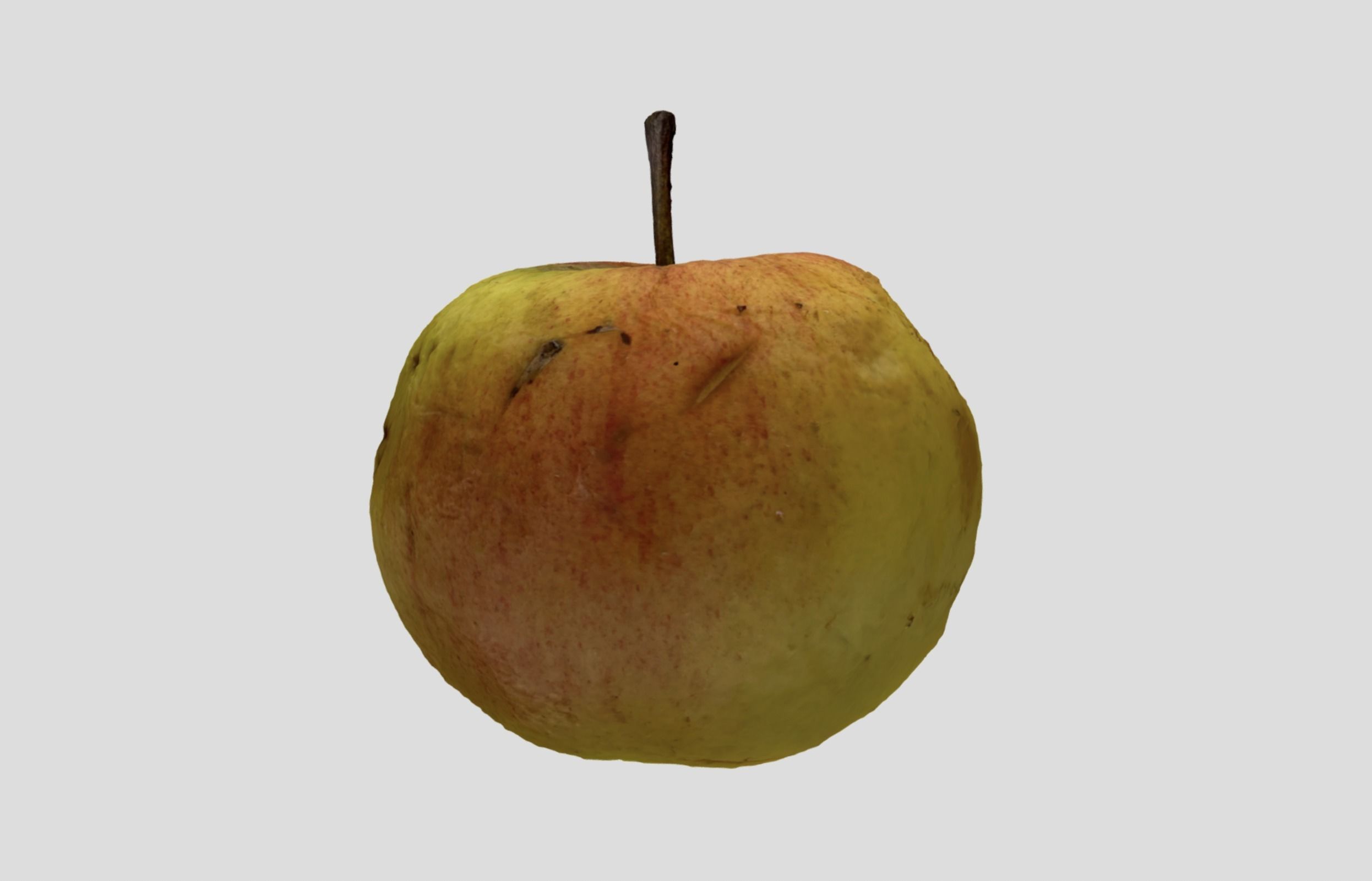 Rotten Apple 3D model_4