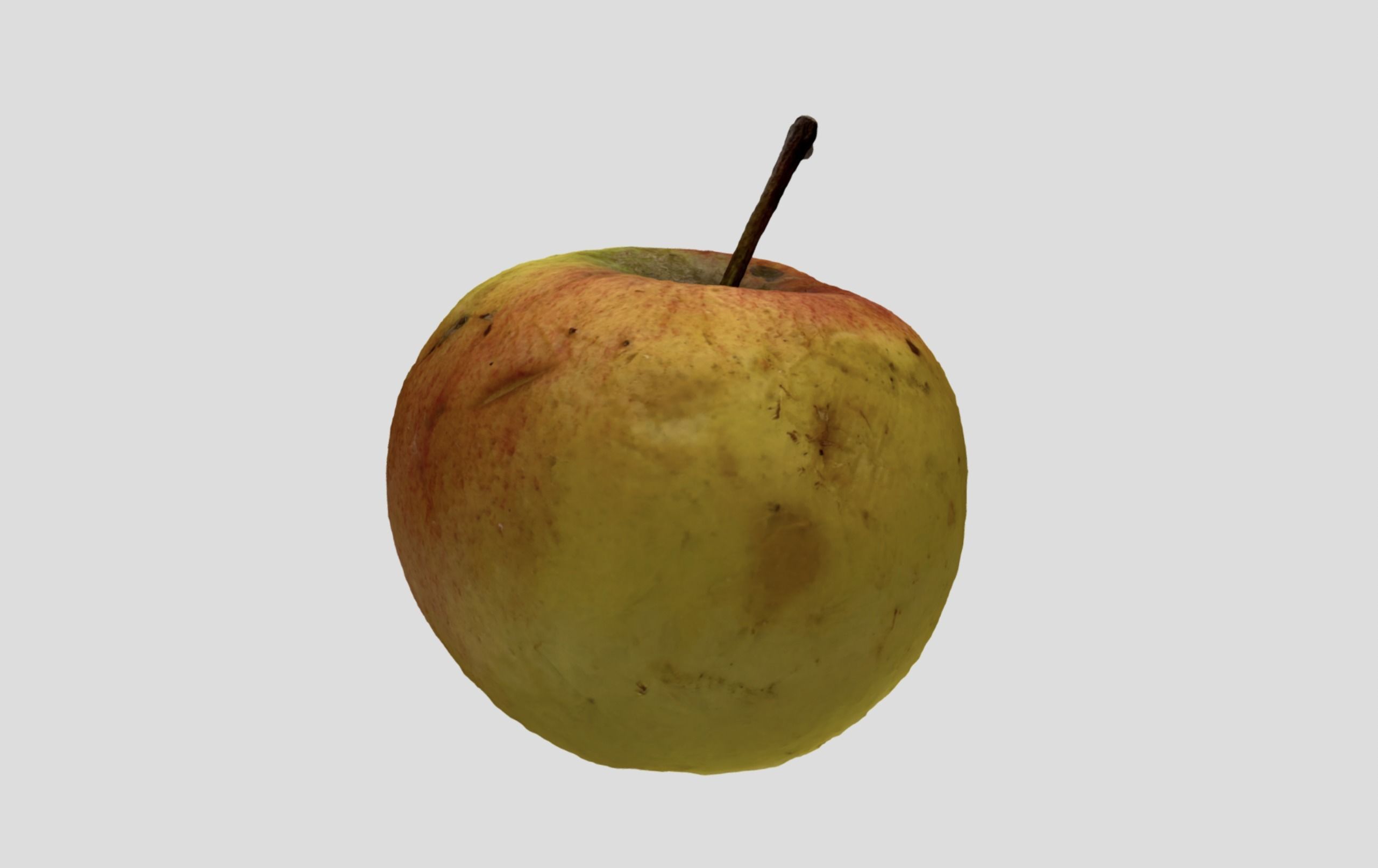Rotten Apple 3D model_1