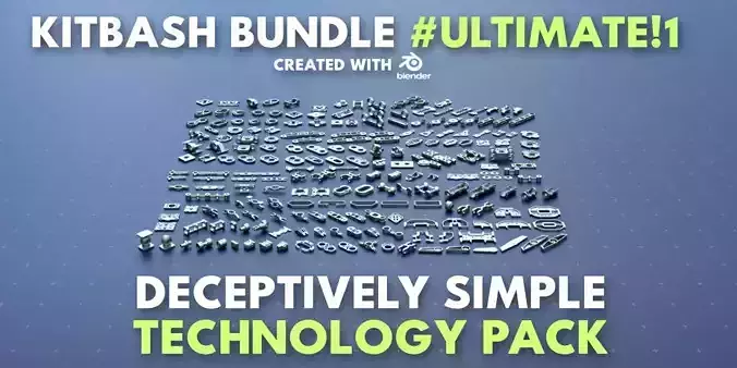 Simple Kitbash Bundle Ultimate Pack 2 3D model
