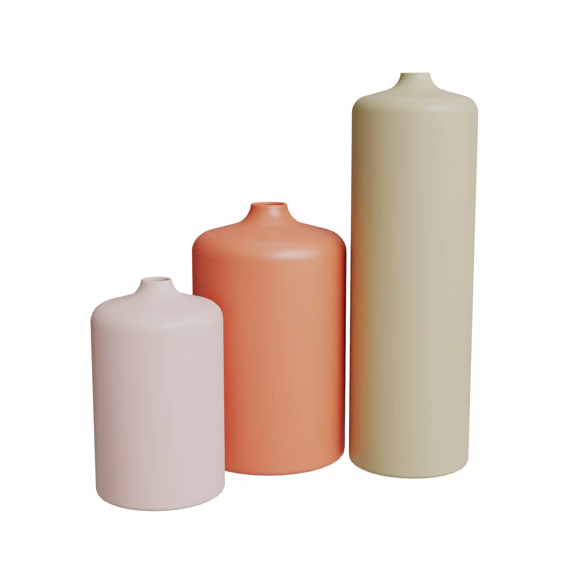 Colored Vases Free 3D model