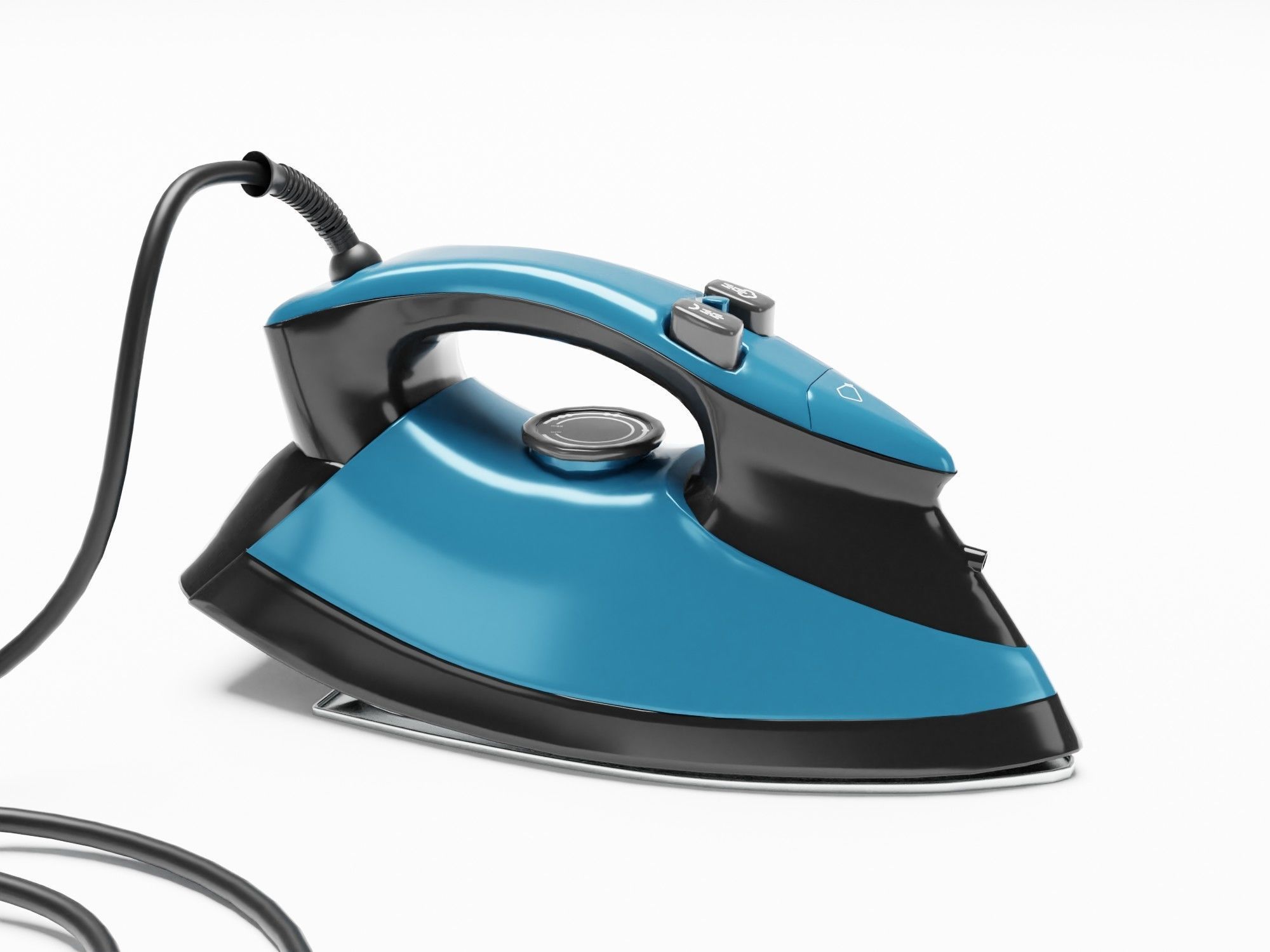 Steam Iron - Pack - Archviz - Gltf Appliance Low-poly 3D model_1
