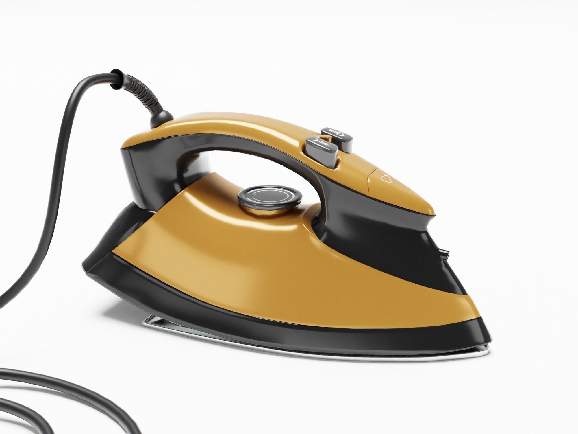 Steam Iron - Pack - Archviz - Gltf Appliance Low-poly 3D model_7