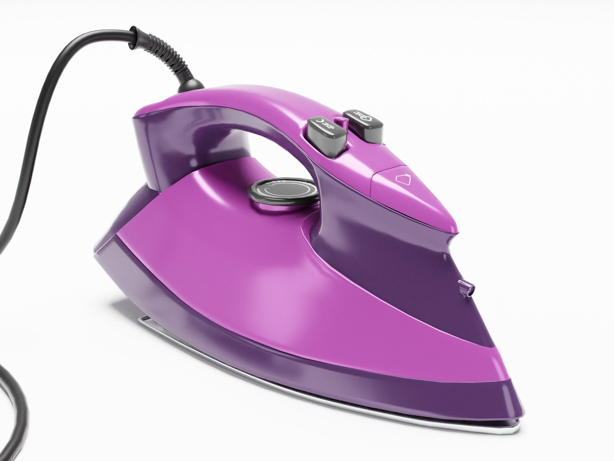 Steam Iron - Pack - Archviz - Gltf Appliance Low-poly 3D model_6