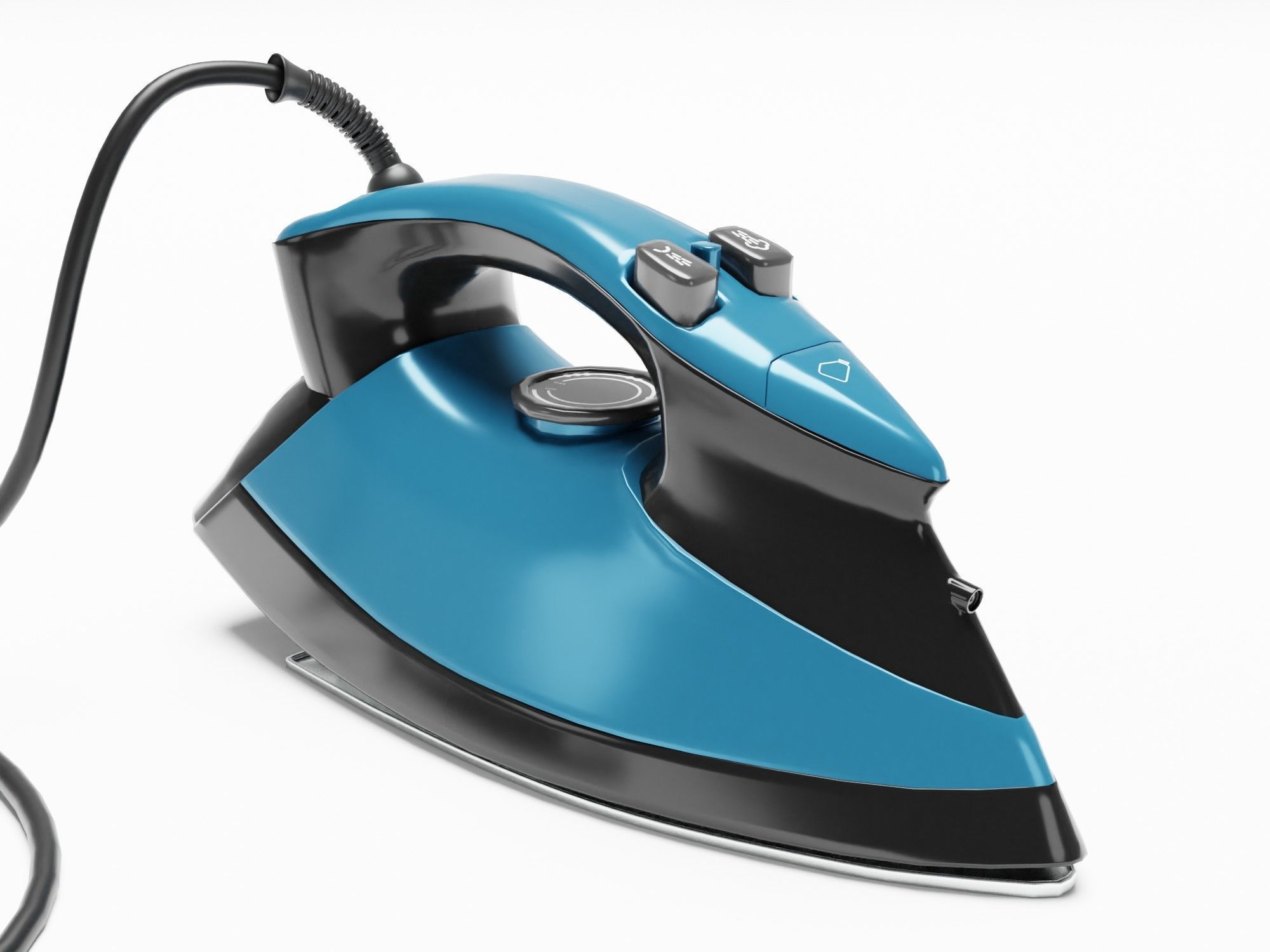 Steam Iron - Pack - Archviz - Gltf Appliance Low-poly 3D model_3