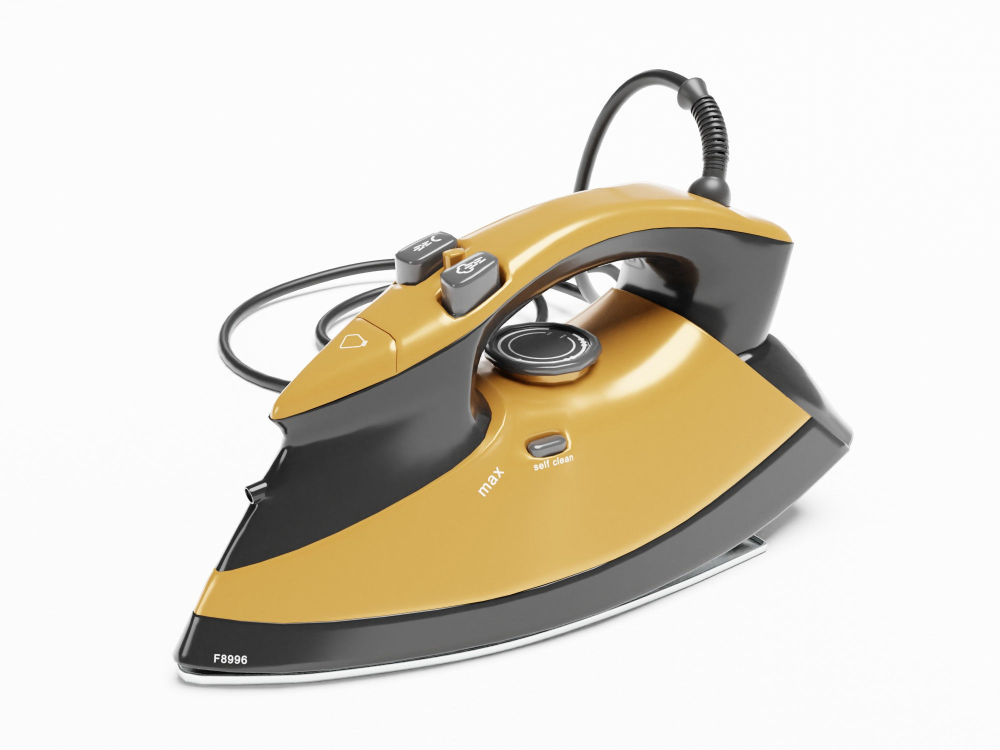 Steam Iron - Pack - Archviz - Gltf Appliance Low-poly 3D model_8