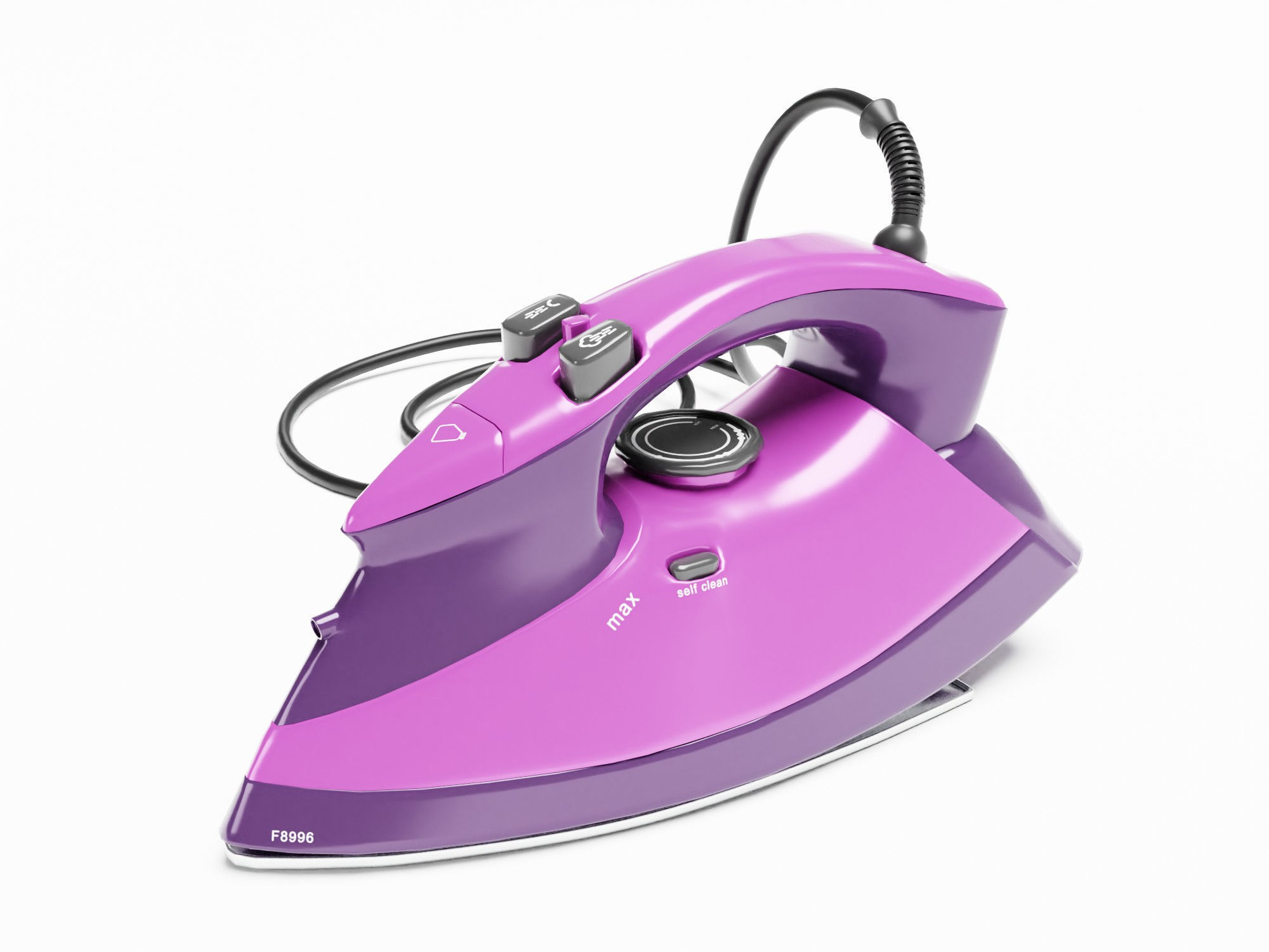 Steam Iron - Pack - Archviz - Gltf Appliance Low-poly 3D model_5