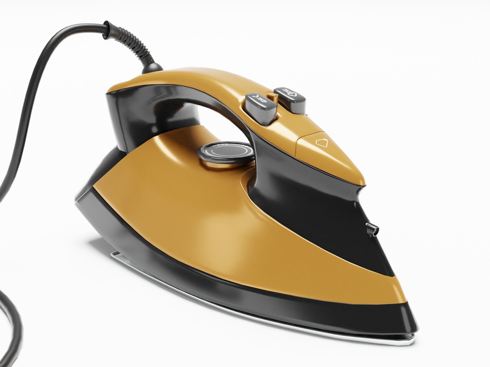 Steam Iron - Pack - Archviz - Gltf Appliance Low-poly 3D model_9