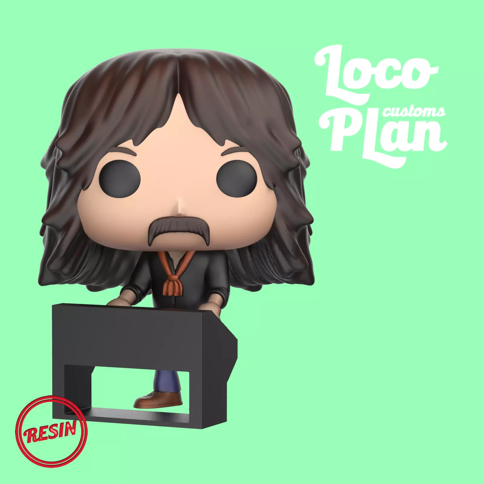 Jon Lord Custom Funko 3D print model