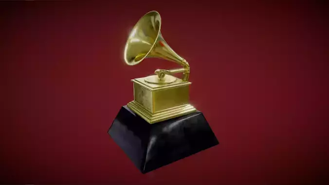 The Grammy Awards Statuette Trophy 3D model