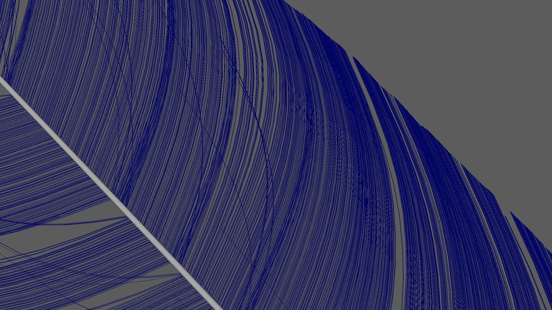 Set of 8 high quality feathers 3D model_10