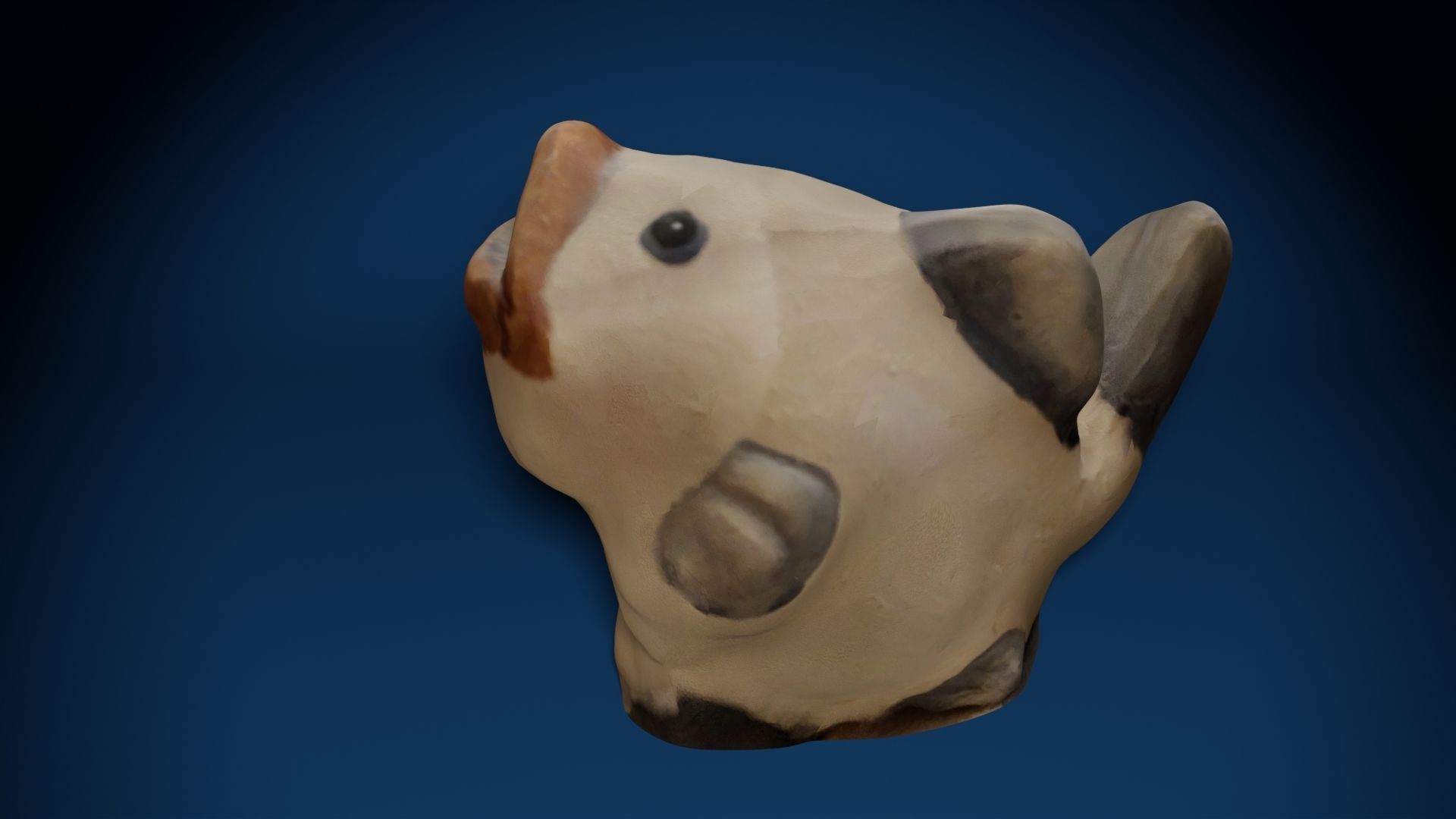 Ceramic Fish Photoscan Low-poly 3D model_4