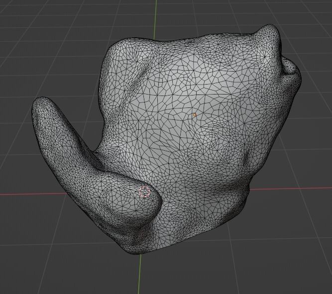 Ceramic Fish Photoscan Low-poly 3D model_16