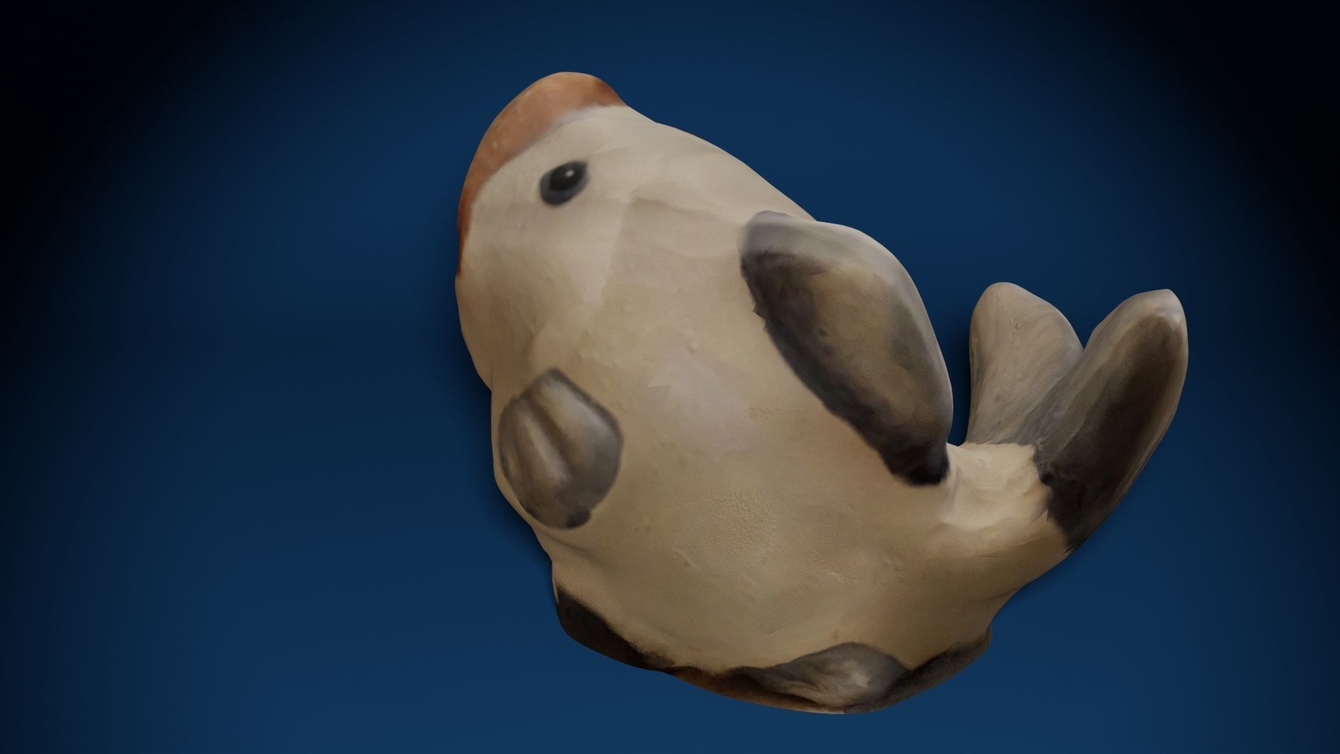 Ceramic Fish Photoscan Low-poly 3D model_5