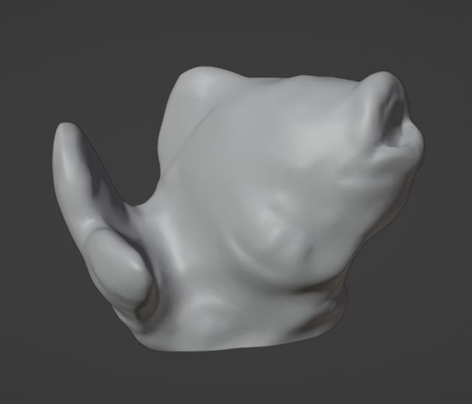 Ceramic Fish Photoscan Low-poly 3D model_12