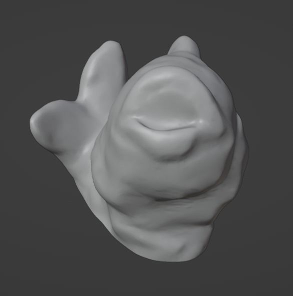 Ceramic Fish Photoscan Low-poly 3D model_13