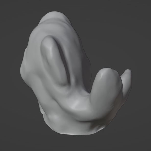 Ceramic Fish Photoscan Low-poly 3D model_15