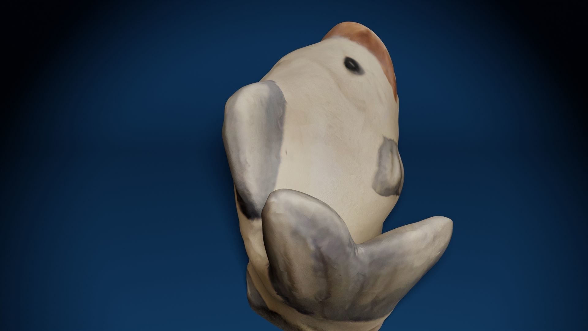 Ceramic Fish Photoscan Low-poly 3D model_7