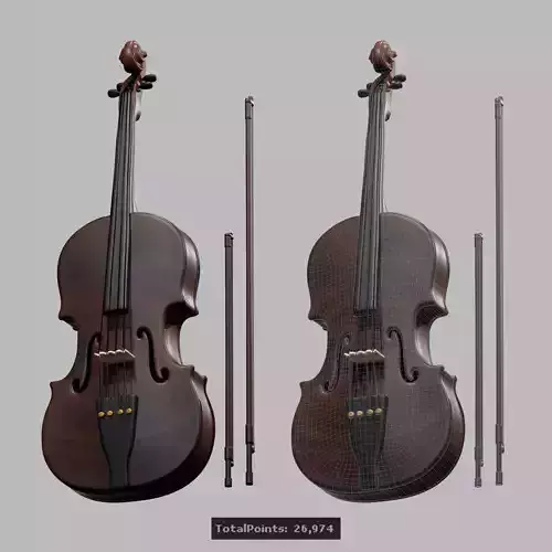 3d Violin Violoncello Cello 3D model