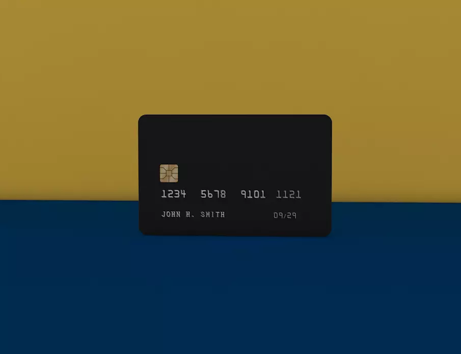 Credit Card 3 model C4D and Texture PSD 3D model