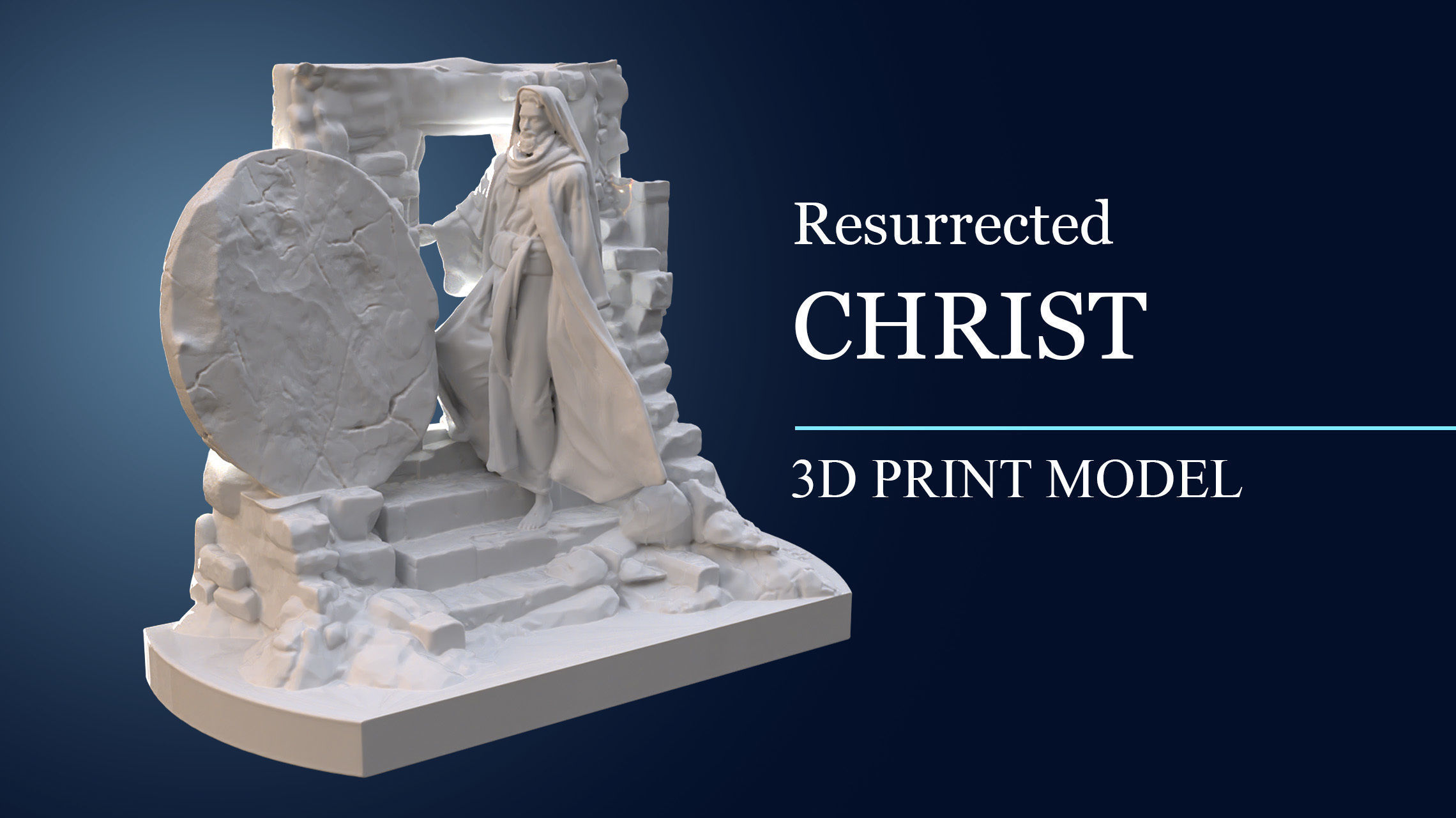Resurrected Christ 3D model 3D printable | CGTrader