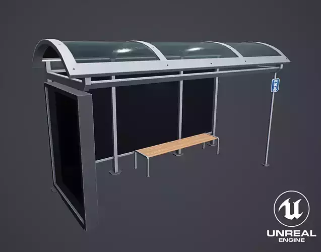 Stylized Bus Stop