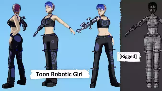 Anime Robotic Girl