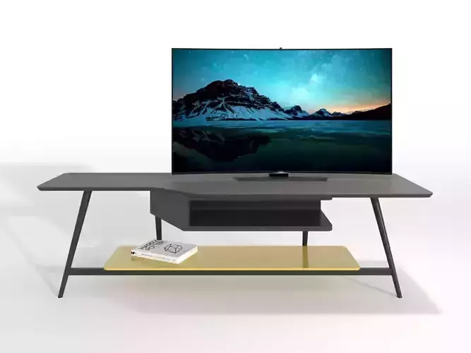 OCTET TV UNIT ROCHE BOBOIS  Tv stand Low-poly 3D model