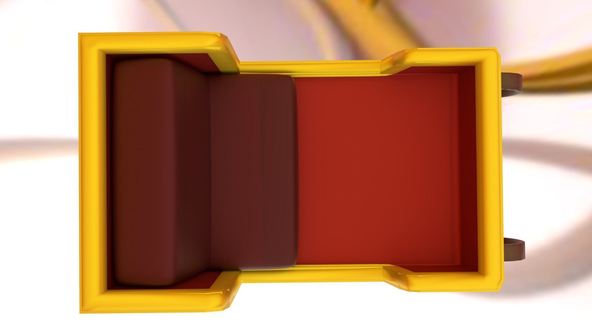 Santas Sleigh Low-poly 3D model_12