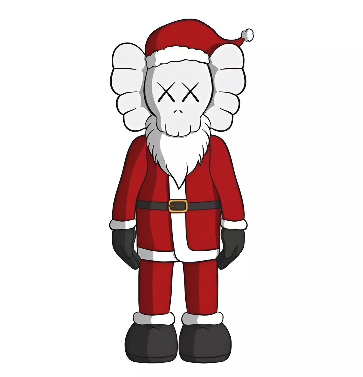 Kaws Santa Claus Merry Christmas for Print 3D print model_0