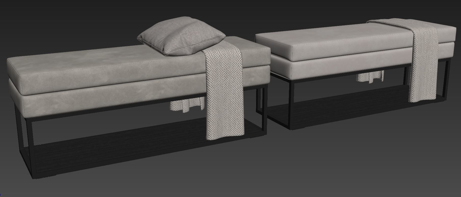 Domino Bench by Magres Baldai 3D model_7