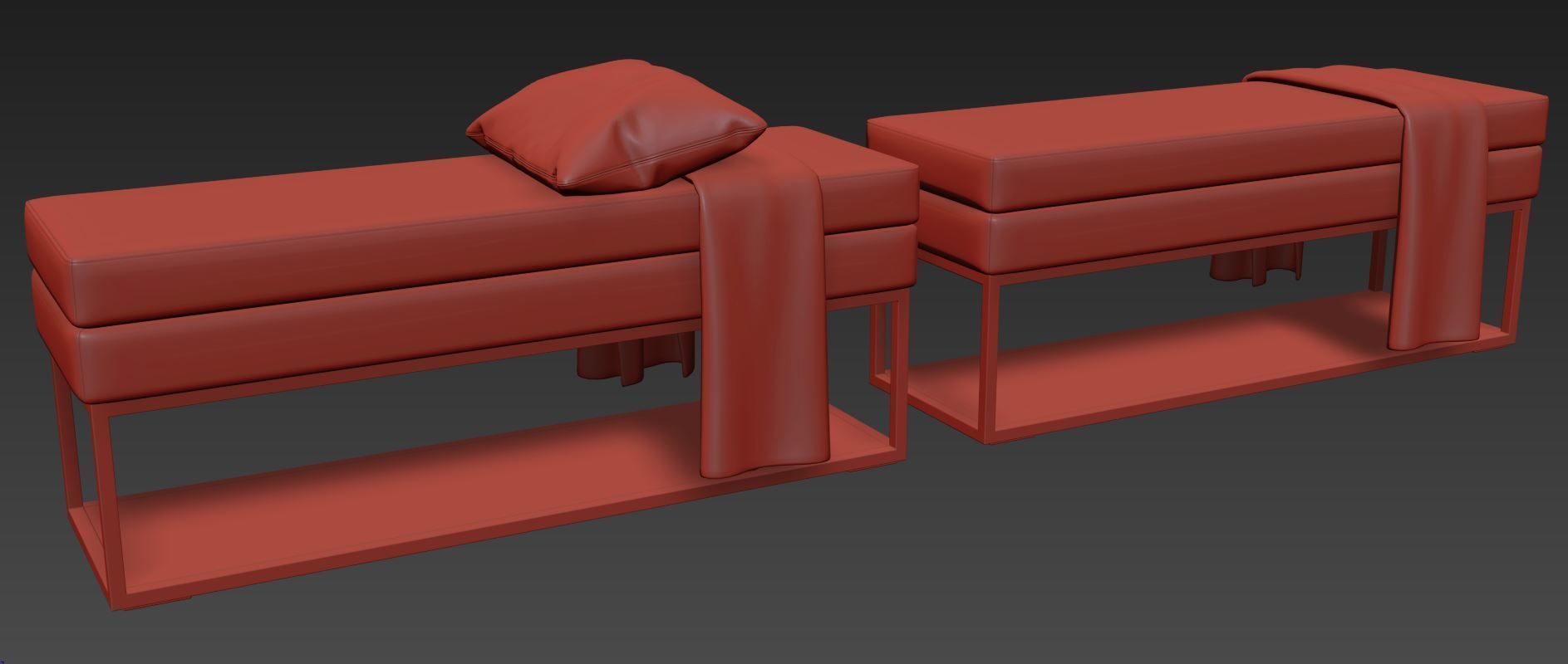 Domino Bench by Magres Baldai 3D model_8