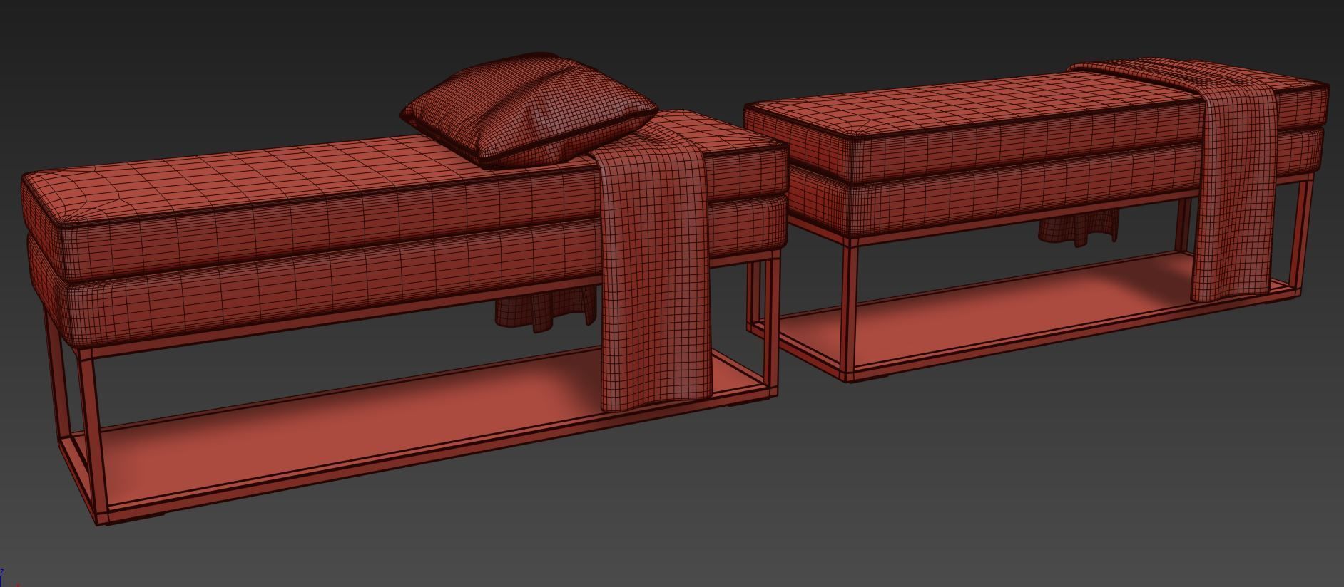 Domino Bench by Magres Baldai 3D model_9