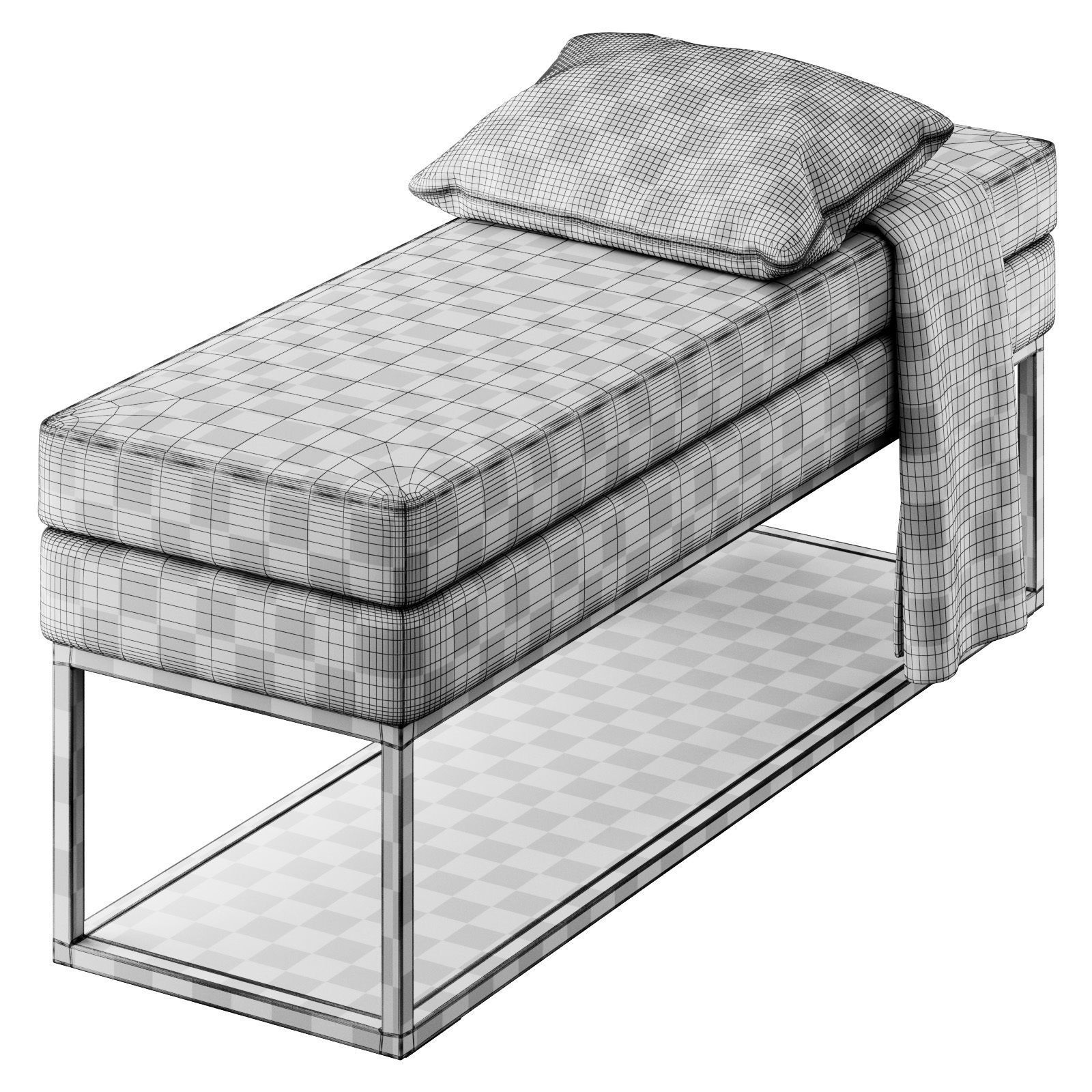 Domino Bench by Magres Baldai 3D model_3