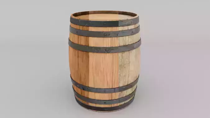 Barrel wooden 3D model