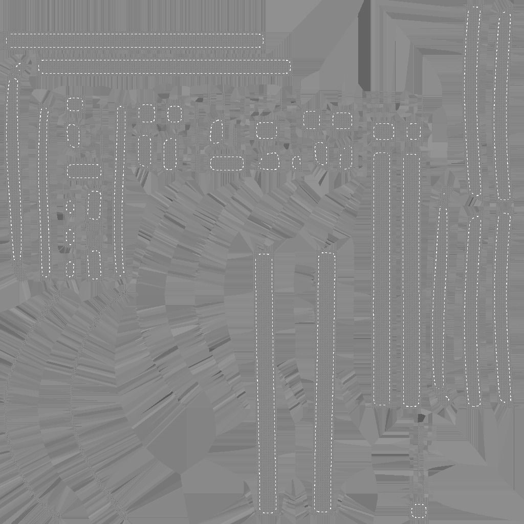 Gas Mask Low-poly 3D model_10