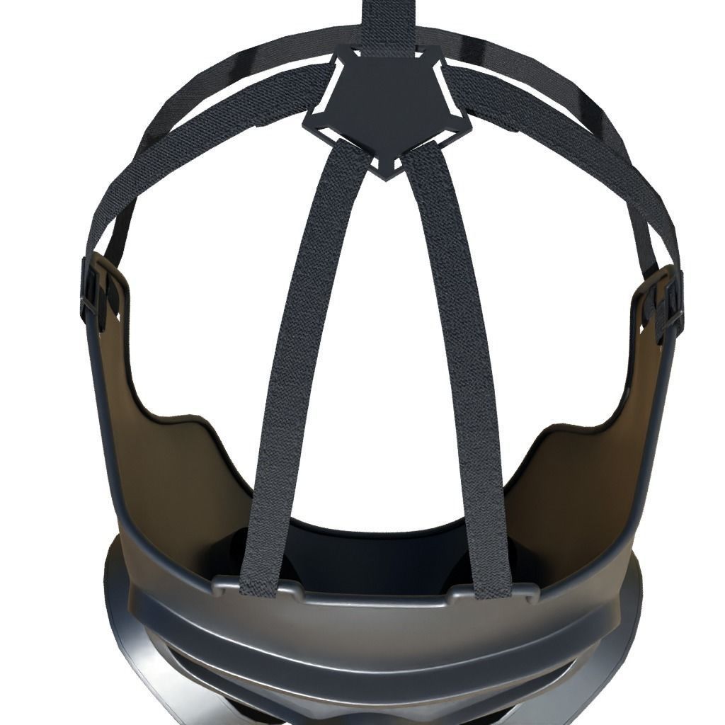 Gas Mask Low-poly 3D model_5