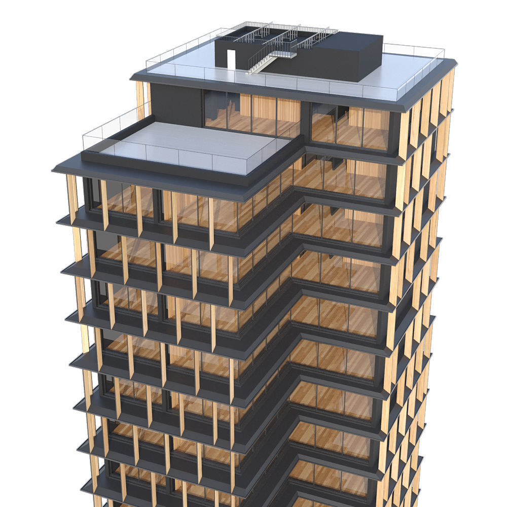 Modern Building 3D model_5