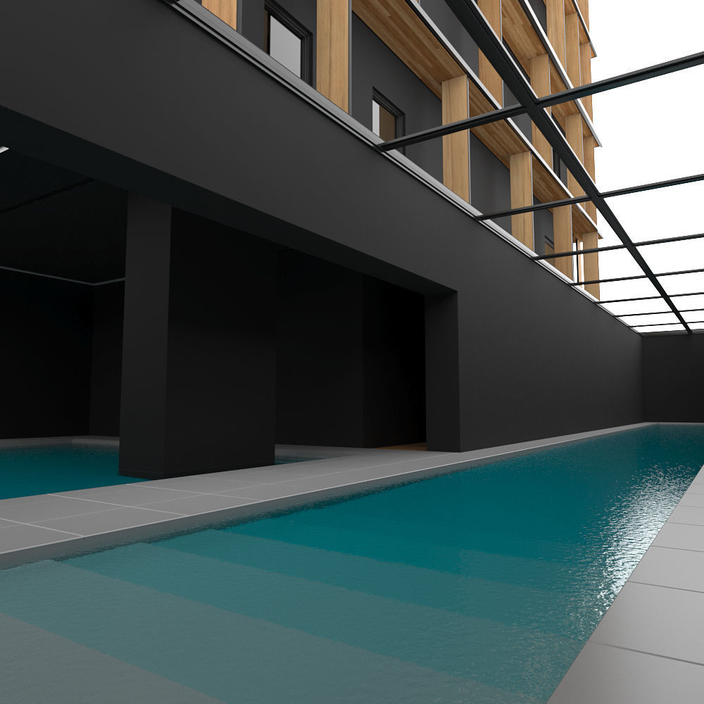 Modern Building 3D model_10