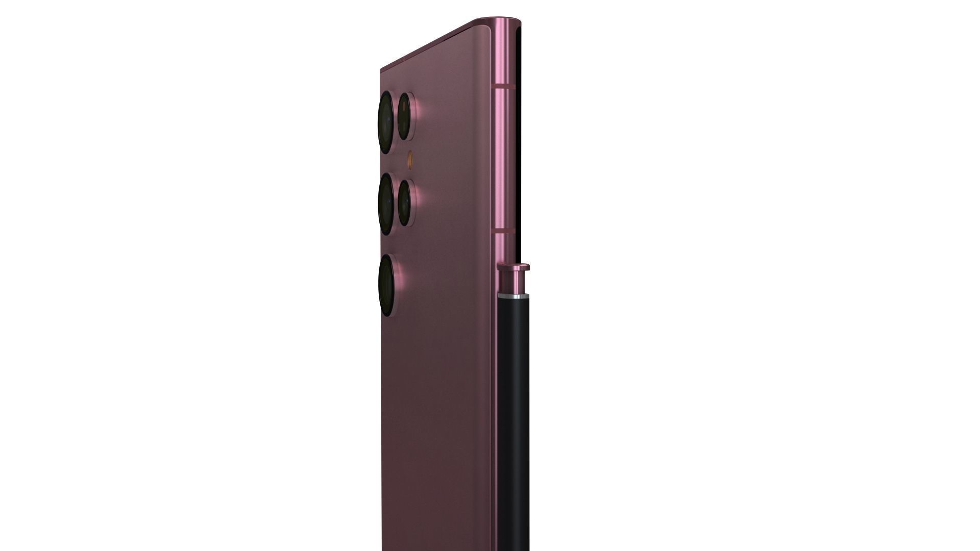 Samsung Galaxy S22 Ultra Burgundy Low-poly 3D model_15
